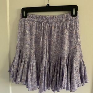 Floral mini skirt